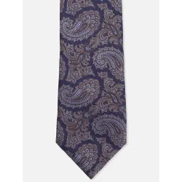Van Heusen Navy Embroidered Tie-picture-23