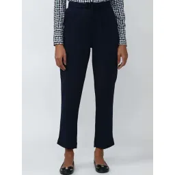 Van Heusen Navy Mid Rise Pants-picture-10