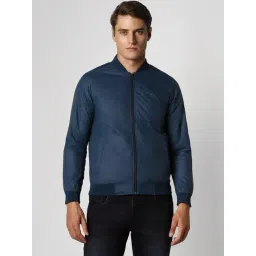 Van Heusen Navy Regular Fit Bomber Jacket-picture-20