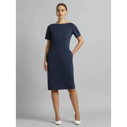 Van Heusen Navy Regular Fit Dress-picture-20
