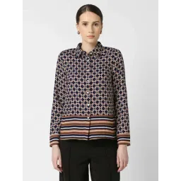 Van Heusen Navy Regular Fit Printed Shirt-picture-27