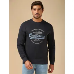 Van Heusen Navy Regular Fit Printed Sweatshirt-picture-10