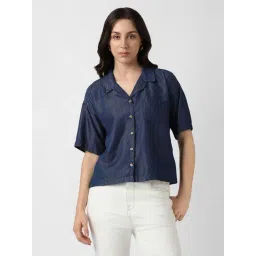 Van Heusen Navy Regular Fit Shirt-picture-30