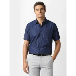 Van Heusen Navy Regular Fit Shirt-picture-48