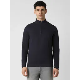 Van Heusen Navy Regular fit Texture Casual Sweatshirt-picture-34