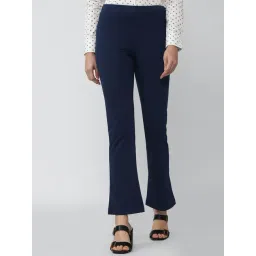 Van Heusen Navy Regular Fit Trousers-picture-33