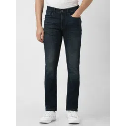 Van Heusen Navy Slim Fit Solid Jeans-picture-31