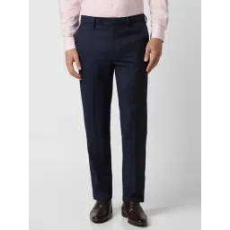 Van Heusen Navy Slim Fit Trousers-picture-33