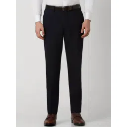 Van Heusen Navy Slim Fit Trousers-picture-44