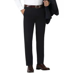 Van Heusen Navy Slim Fit Trousers-picture-34