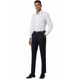 Van Heusen Navy Slim Fit Trousers image 5