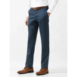 Van Heusen Navy Slim Fit Trousers image 3