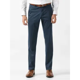Van Heusen Navy Slim Fit Trousers image 1