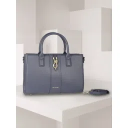 Van Heusen Navy Textured Satchel-picture-24