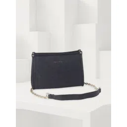 Van Heusen Navy Textured Sling Handbag-picture-22