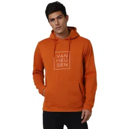Van Heusen Orange Cotton Regular Fit Self Sweatshirt-picture-43