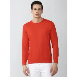 Van Heusen Orange Round Neck Sweatshirt-picture-25