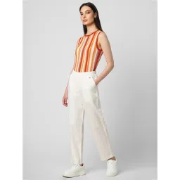Van Heusen Orange Striped Top image 4