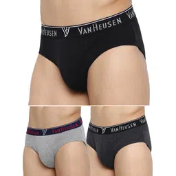 van heusen Pack of 3 Antibacterial And Colour Fresh Solid Men Brief-picture-25