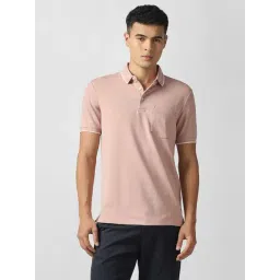 Van Heusen Peach Slim Fit Polo T-Shirt-picture-46