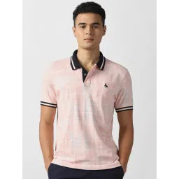 Van Heusen Pink Cotton Regular Fit Printed T-Shirt-picture-15