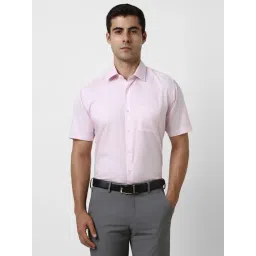 Van Heusen Pink Cotton Regular Fit Shirt-picture-22
