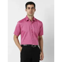 Van Heusen Pink Cotton Regular Fit Shirt-picture-36