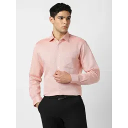 Van Heusen Pink Cotton Regular Fit Shirt-picture-10