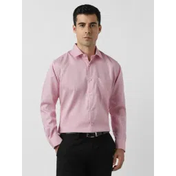Van Heusen Pink Cotton Regular Fit Shirt-picture-41