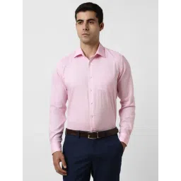 Van Heusen Pink Cotton Slim Fit Shirt-picture-23