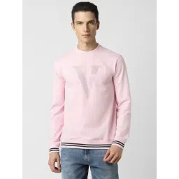 Van Heusen Pink Regular Fit Logo Printed Sweatshirt-picture-29