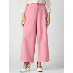Van Heusen Pink Regular Fit Mid Rise Trousers-picture-42