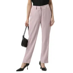 Van Heusen Pink Regular Fit Trousers-picture-42