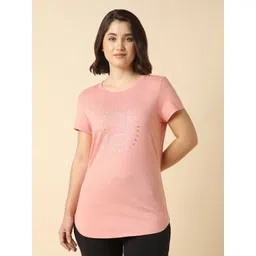 Van Heusen Printed Cotton Short Sleeves Round Neck Relaxed Fit T-shirt-picture-35