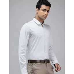 Van Heusen Pure Cotton Slim Fit Geometric Printed Formal Shirt-picture-36