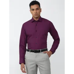 Van Heusen Purple Cotton Regular Fit Shirt-picture-36