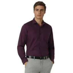 Van Heusen Purple Cotton Regular Fit Shirt-picture-41