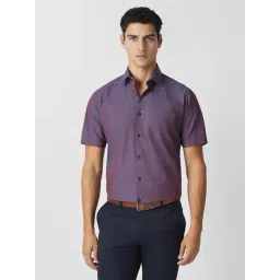 Van Heusen Purple Cotton Regular Fit Shirt-picture-30