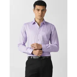 Van Heusen Purple Cotton Regular Fit Shirt-picture-28