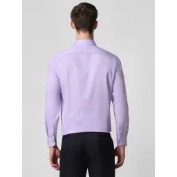 Van Heusen Purple Cotton Regular Fit Shirt image 2