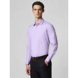 Van Heusen Purple Cotton Regular Fit Shirt image 3