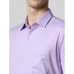 Van Heusen Purple Cotton Regular Fit Shirt image 4