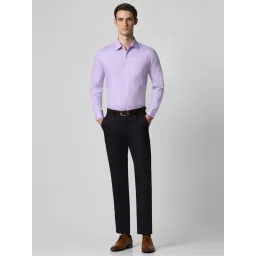 Van Heusen Purple Cotton Regular Fit Shirt image 5