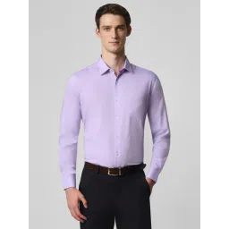Van Heusen Purple Cotton Regular Fit Shirt image 1