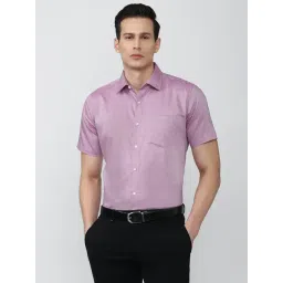 Van Heusen Purple Regular Fit Cotton Shirt-picture-44