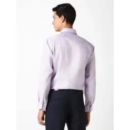 Van Heusen Purple Regular Fit Striped Shirt image 2