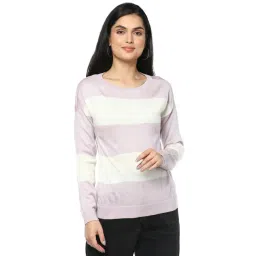Van Heusen Purple Striped Sweater-picture-17