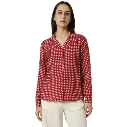 Van Heusen Red Checks Formal Shirt-picture-44