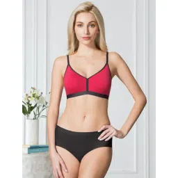 Van Heusen Red Cotton Minimizer Bra-picture-38