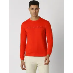 Van Heusen Red Regular Fit Embroidered Sweatshirt-picture-17